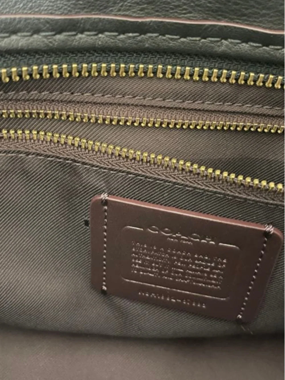 Coach smooth leather